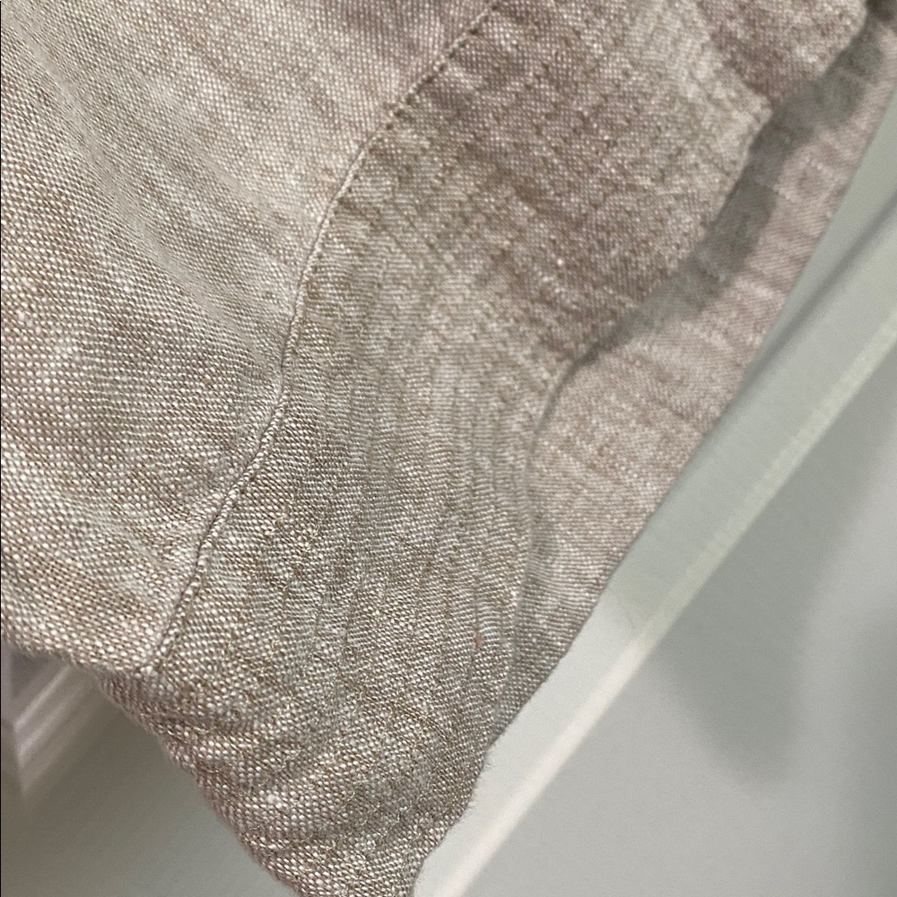 Pure Jill Cropped Linen Minimalist Boho Culottes - Picture 4 of 9